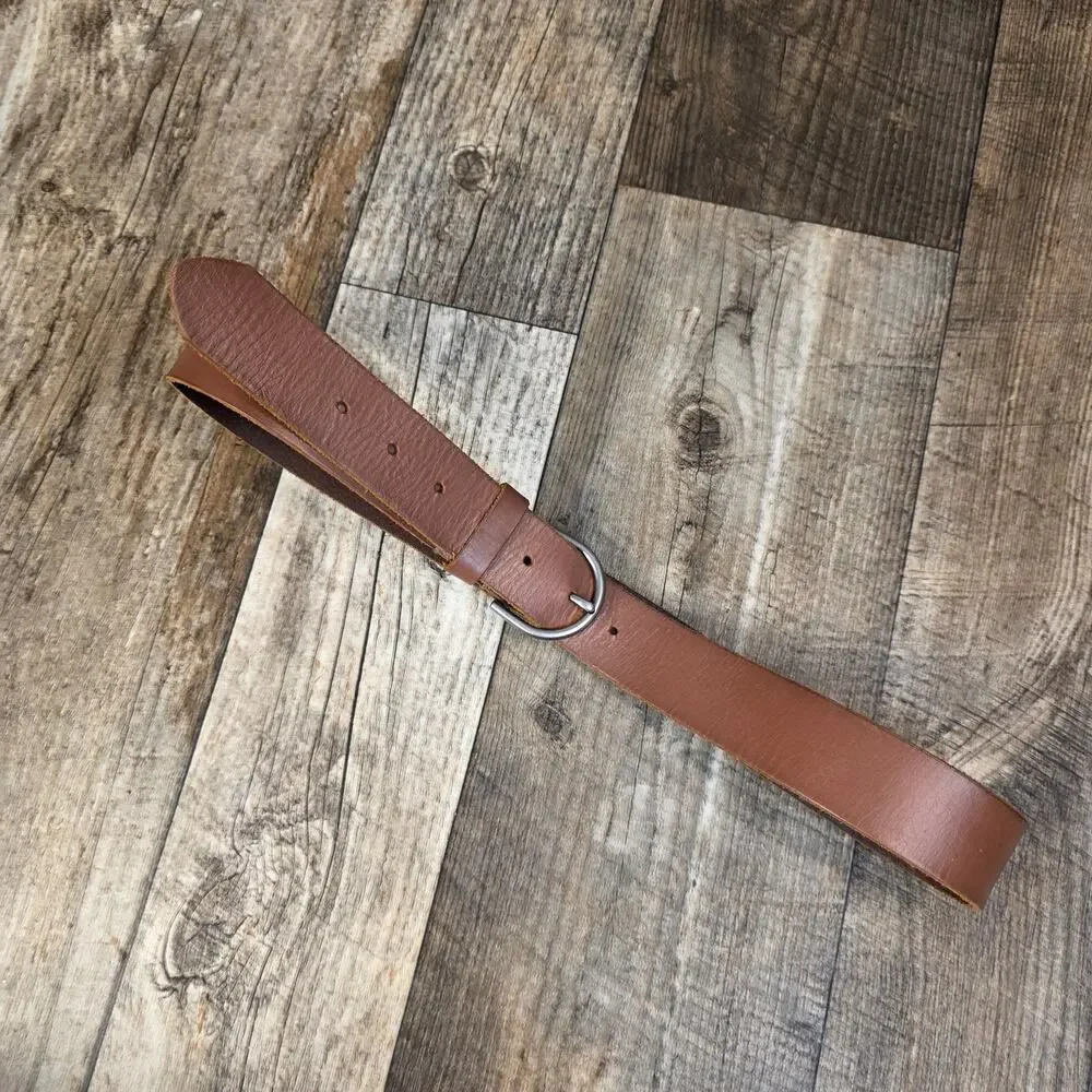 Brown Leather Belt American Eagle Genuine Leather Distressed Boho Medium